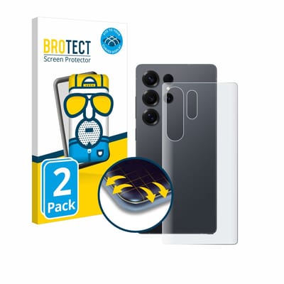 BROTECT - Screenprotector voor Samsung Galaxy S25 Ultra (Achterkant) - Folie Beschermfolie matte volledig dekking 2 Stuks