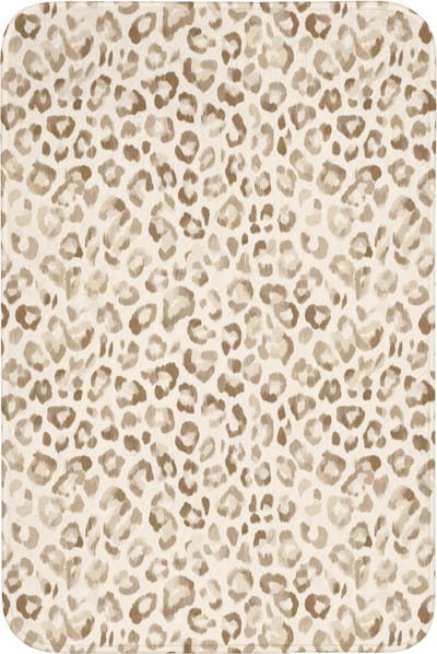 Badmat 60x90 cm - Antislip - Luipaard - Klassiek - Beige - Badmatten voor badkamer - Badkamermat - Douchemat - Badkamer mat