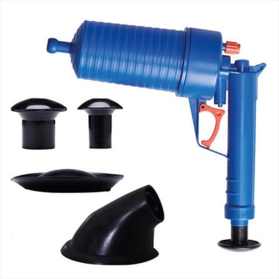 IBBO Shop - Alles-in-1 luchtdruk ontstopper - Milieuvriendelijk – Herbruikbaar - Afvoerreiniger - Buisreiniger - Ontstoppingspomp - Ontstoppingspistool - Verstopping - Plopper - Hoge druk – Toilet – Gootsteen