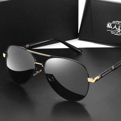 Gepolariseerde Zonnebril Rijbril voor Mannen Vrouwen Klassieke Aviator Zonnebril UV Spiegelende Lens Retro Tinten gray