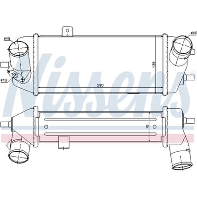 Intercooler NISSENS 96558