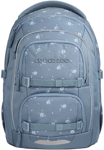 coocazoo schoolrugzak Porter Backpack Bloomy Daisy blauwgrijs