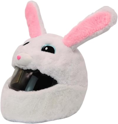 Grappige Pluche Motorhelmhoes - Cartoon Dierenaccessoire voor Veiligheid