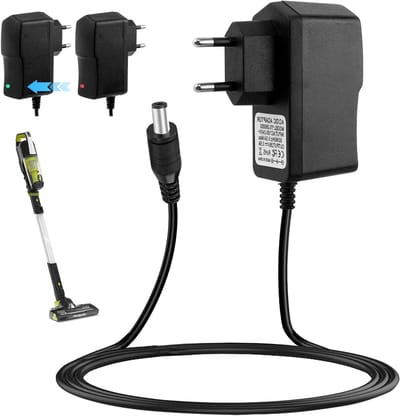 Oplader Batterijstofzuiger - Adapter Stofzuiger - Stofzuiger Opladen - Extra Lange Kabel - 1.8 m - Zwart
