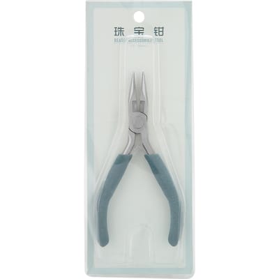 Professionele Stalen Sieradendraadtang Puntbektang voor Sieraden Maken (Getand) white