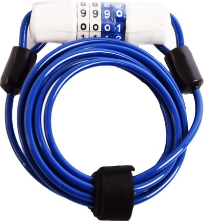 Fietsslot Kabelslot Cijferslot 180cm x 4mm Blauw - Combinatieslot - Combination Lock - Fiets , scooter- Fietsslot Combinatie - combinatie fietsslot - fietsslot met code
