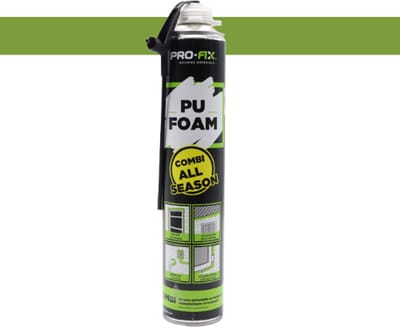 Pro-Fix – AllSeason – PU Combi Schuim voor Alle Weersomstandigheden | 750ml | Voor pistool en Spuitmond