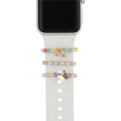 123watches sieraad - vlinder colorful - Geschikt voor Apple Watch series 1/2/3/4/5/6/7/8/9/10/11/12/SE/SE2/SE3/Ultra/Ultra 2/Ultra 3/Ultra 4