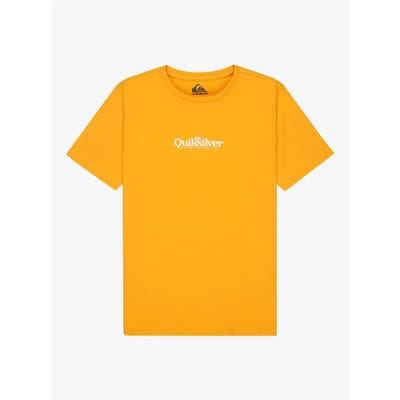 Quiksilver Fineline T-shirt Met Korte Mouwen Geel 14 Years Jongen