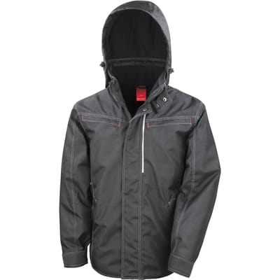 Result Denim Texture Rugged Jacket RT326 - Black - M