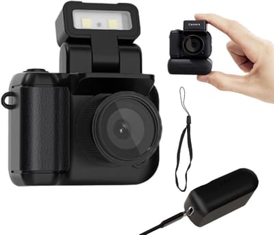 Dailygoody - Mini-sleutelhangercamera - 1080P Mini-duimcamera - Automatische loop-opname - Zwart - Micro-videocamera - Geschikt voor Studenten - KLeur...