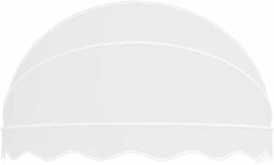 Luifel Deur Luifel - Decoratieve Overkapping Terras - Bescherming Buiten - Waterdicht Zonwerend - 120CM Breed - Wit