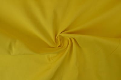 12 meter brandvertragende katoen stof - Geel - 300cm breed