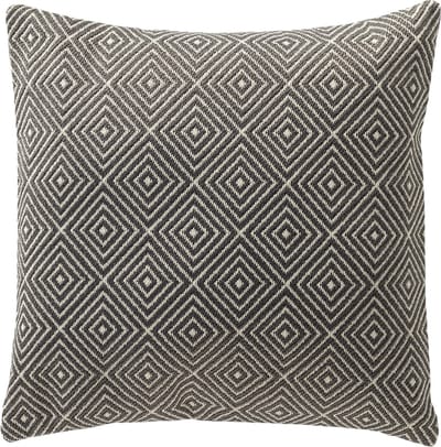 Dutch Decor VERANO - kussenhoes outdoor 45x45 cm - waterafstotend en uv-bestendig - Charcoal Gray - antraciet
