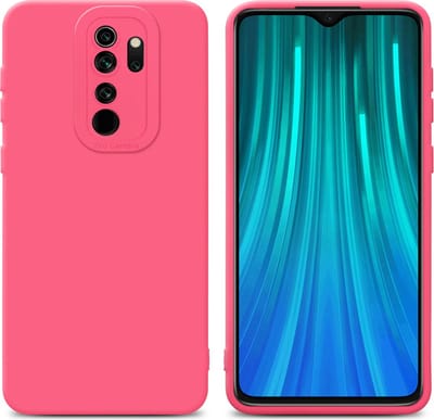 Cadorabo Hoesje geschikt voor Xiaomi RedMi NOTE 8 PRO in FLUID ROOD - Beschermhoes gemaakt van flexibel TPU silicone Cover Fluid Case