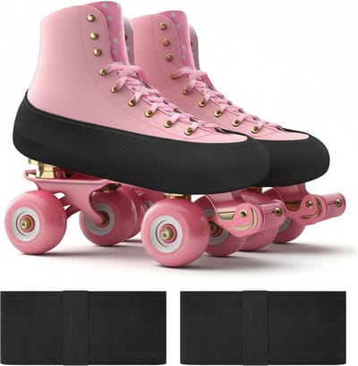 Schaatsbeschermers - Skatehoezen - Schaatsen Beschermen - Slijtvast Materiaal - Maat M - Zwart