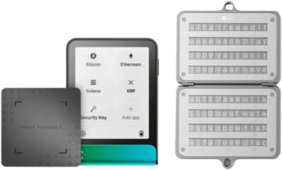 Ledger Flex Oxidate Green Voordeelbundel + Ledger Recovery Key + Ellipal Seed Phrase Steel - Crypto Hardware Wallet met Touchscreen