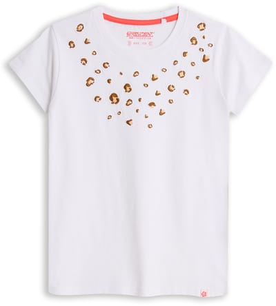 4PRESIDENT T-shirt meisjes - Bright white - Maat 92 - Meiden shirt