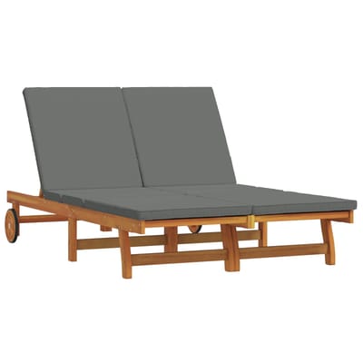 vidaXL - Ligstoel - Bruin - 125 - x - 200 - x - 84 - cm - Massief - Acacia - Hout