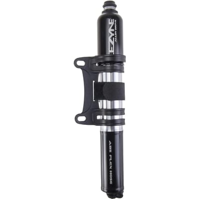 Lezyne Alloy Drive - Mountainbike handpomp - ABS Flex Hose met Valve Core Tool - Small - Zwart/Zilver