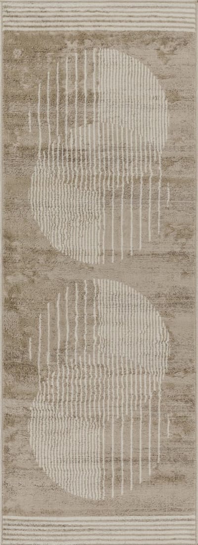 SURYA - ENSO2 Modern Scandinavisch Bruin/Beige Tapijt