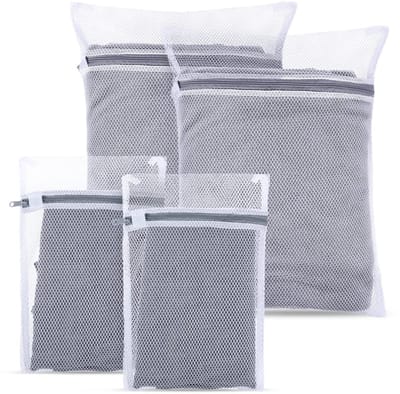 Dailygoody - Waszakken - Mesh Waszakken - Bescherming voor Kleding - 30 x 20 cm en 40 x 30 cm - Voor Ondergoed en Baby Kleding - Inclusief 3 Stuks