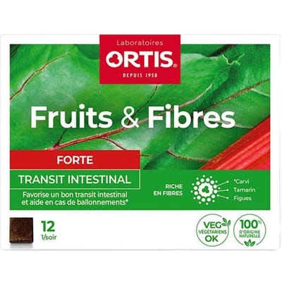 Ortis Vruchten & Vezels Darmtransit 12 Kauwtabletten