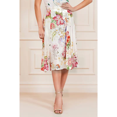 GUESS  Eco Glorious Garden Emb Glorious Garden Ao Maat: 36 | Midi Rokken Outlet | Dames | Wit