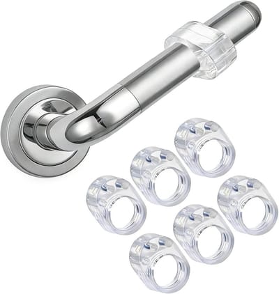 Deurstopper Set - Muur Beschermer - Deuren Dempen - Zacht Siliconen Materiaal - 6 Stuks - Transparant