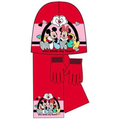 Set kinderwollen muts, sjaal en handschoenen Disney