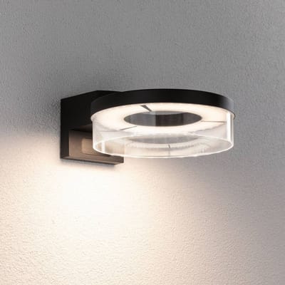 LED-wandarmatuur voor buiten Capera Schemergestuurde bewegingsmelder (IR) IP44 231 mm 3000K 8W / 1,2W 700lm 230V Antraciet Aluminium