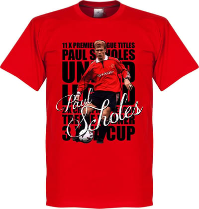 Paul Scholes Legend T-Shirt - Rood - M