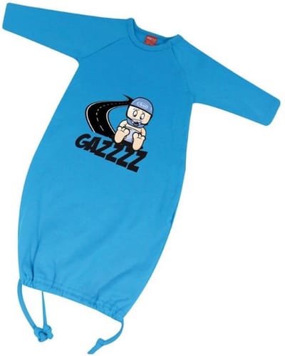 pyjama met lange mouwen voor baby biker jongen 0 tot 6 maanden blauw 100% katoen