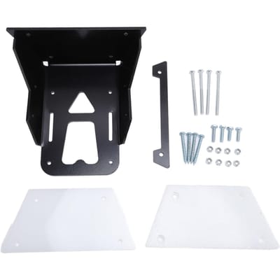 Support de moteur de pêche à la traîne avec lèvre de verrouillage en aluminium, support de montage de moteur de tableau arrière pour kayak black
