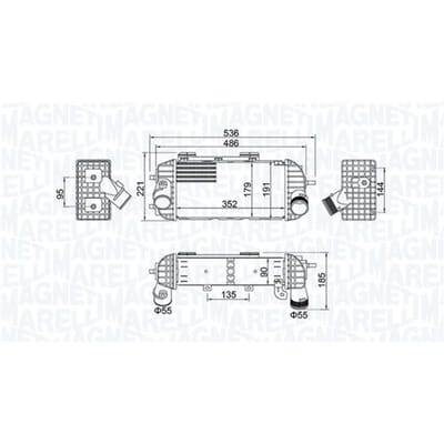 Intercooler MAGNETI MARELLI 351319205760