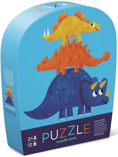 Drie dinosaurussen puzzel 2+ - Crocodile Creek