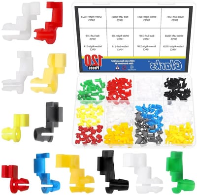 120 Stuks Deur Slot Stang Clips Set in 7 Kleuren, Geschikt voor Achterklep Handgreep en Deurhandgreep voor Meeste Auto's
