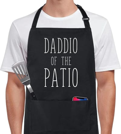 Keukenschort - Horeca Sloof - Barbecueschorten - 75 x 65 cm - Pottenbakken Schort - Polyester - Verstelbaar - Vuilafstotend en waterafstotend - Verfschort - Timmermansschort - Koken Keuken Schorten - Voor BBQ, Koken en Ambachtelijk Werk - Zwart