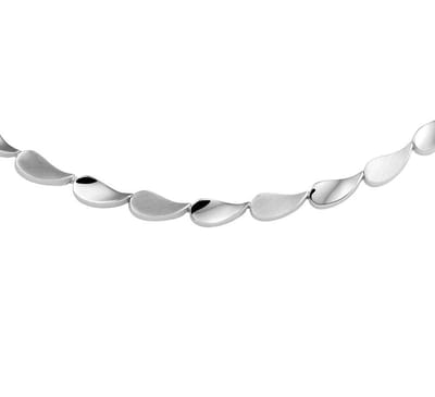 Zilver Gerhodineerde Collier poli/mat 5 1332877