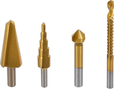 BGS Multi-borenset - HSS-G - titanium gecoat - 4 delig