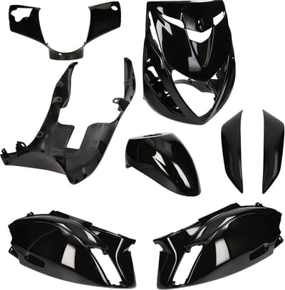 Kappenset Piaggio Zip SP 2000 glans zwart
