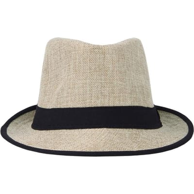 LNPBD Femmes Hommes Unisexe Fedora à Bord Néon Trilby Casquette de Gangster Chapeau d'Été pour la Plage Bohème Chapeau de Soleil en Paille Chapeau de Plage Panama noir