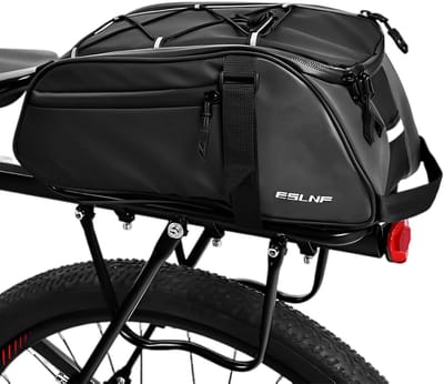 Waterdichte 2-in-1 Fietstas voor Bagagedrager met Rugzakfunctie en Reflectie