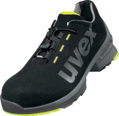 Uvex 1 paaralb-schoenen S2 85448 Zwart, Geel (85448)