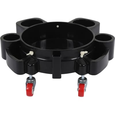 Rollende Emmer Dolly Zwart Multifunctionele Rollende Dolly voor Autodetailing Wassen met 5 Heavy Duty