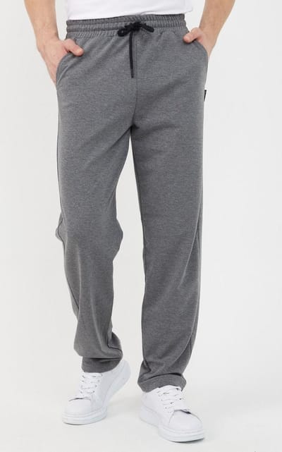Comeor Joggingbroek heren - donkergrijs  - S - trainingsbroek heren - Lange sportbroek