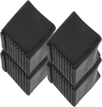 Laddervoeten Matten - Beschermende Pads - Vloer Beschermen - Antislip Ontwerp - 4 Stuks - Zwart