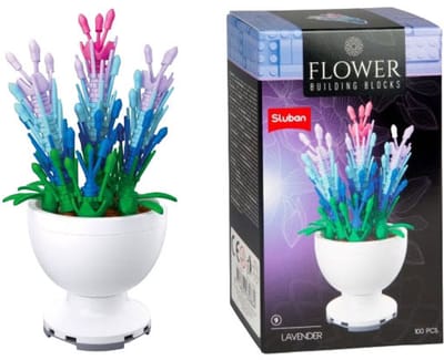 Sluban bouwstenen bloemen bouwset kleurrijk speelgoed voor kinderen.