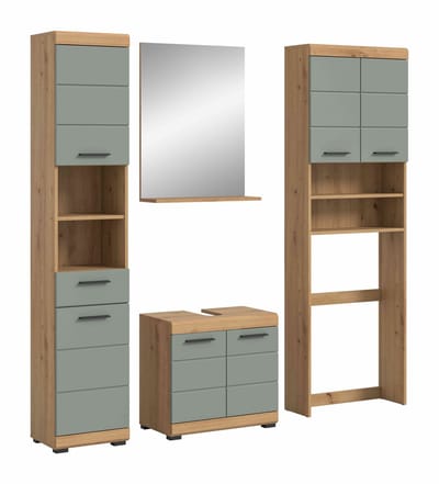 Scout badkamercombinatie salie MDF TZ Artisan eiken NB - 34x190x191cm
