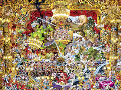 Heye puzzel Opera Chaotica 1500 stukjes cartoon klassieker.
